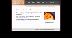 Desktop Screenshot of investmentbarometer.co.uk
